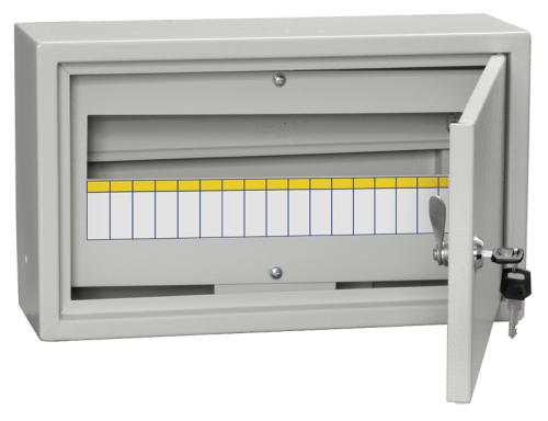 Щит распределительный навесной IEK ЩРн-18з-1 265x440x120 с замком IP31 картинка 
